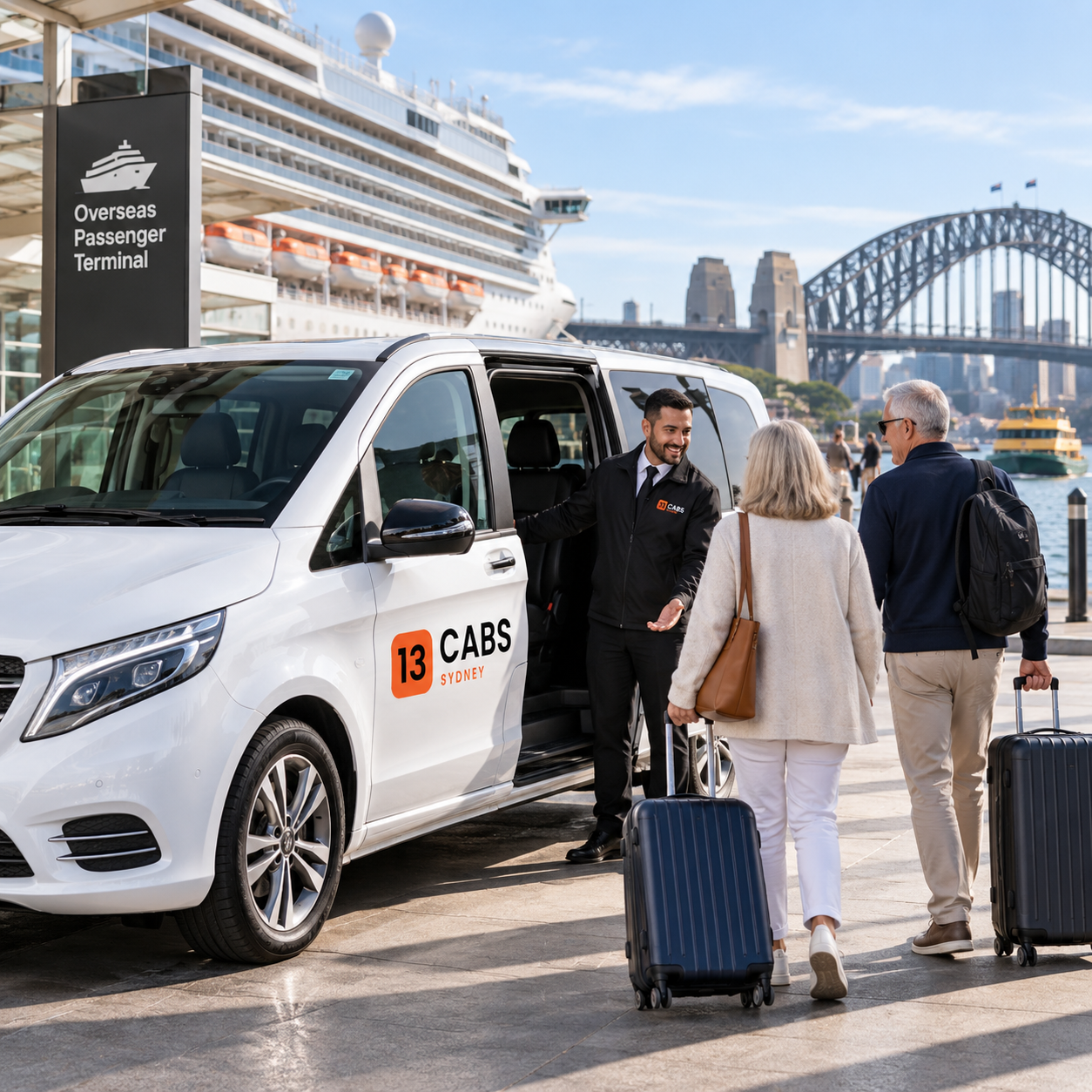 Sydney cruise terminal maxi taxi group transfer